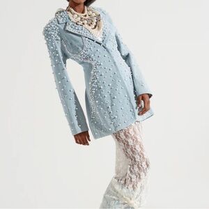 Akira Alix Pearl Embellished Blazer - new without tags! Size S